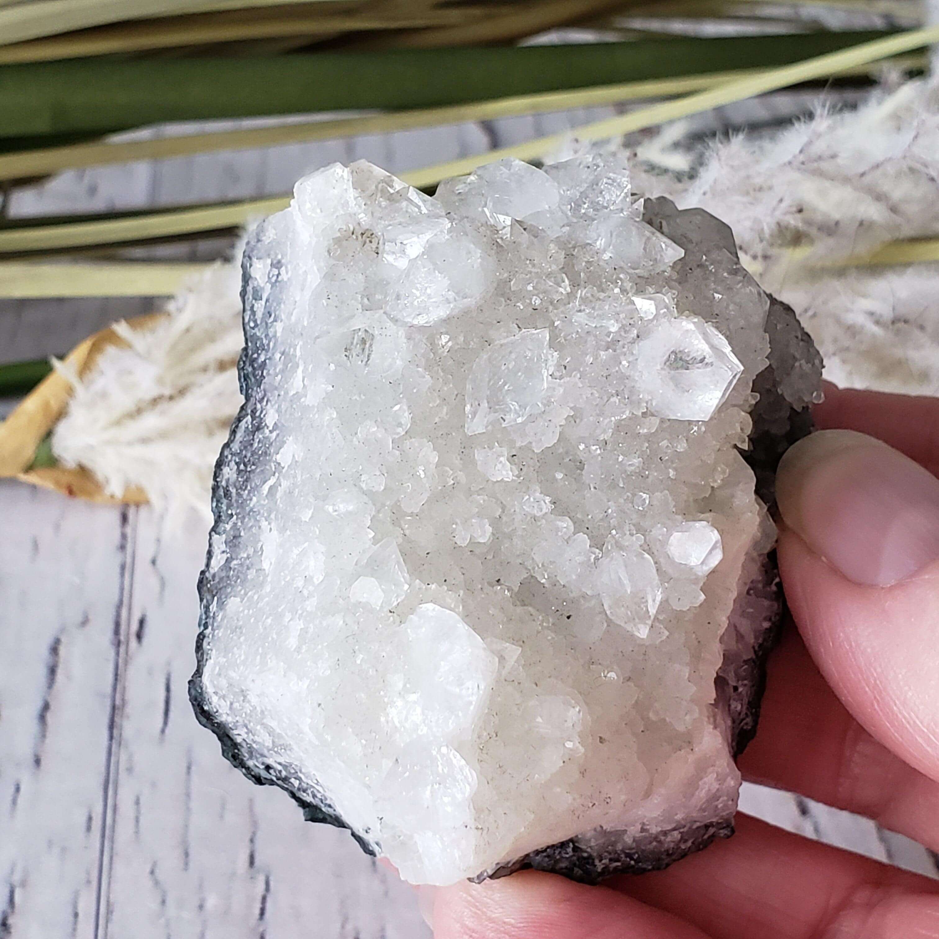 Pierre précieuse de spécimen de cluster de cristal de quartz