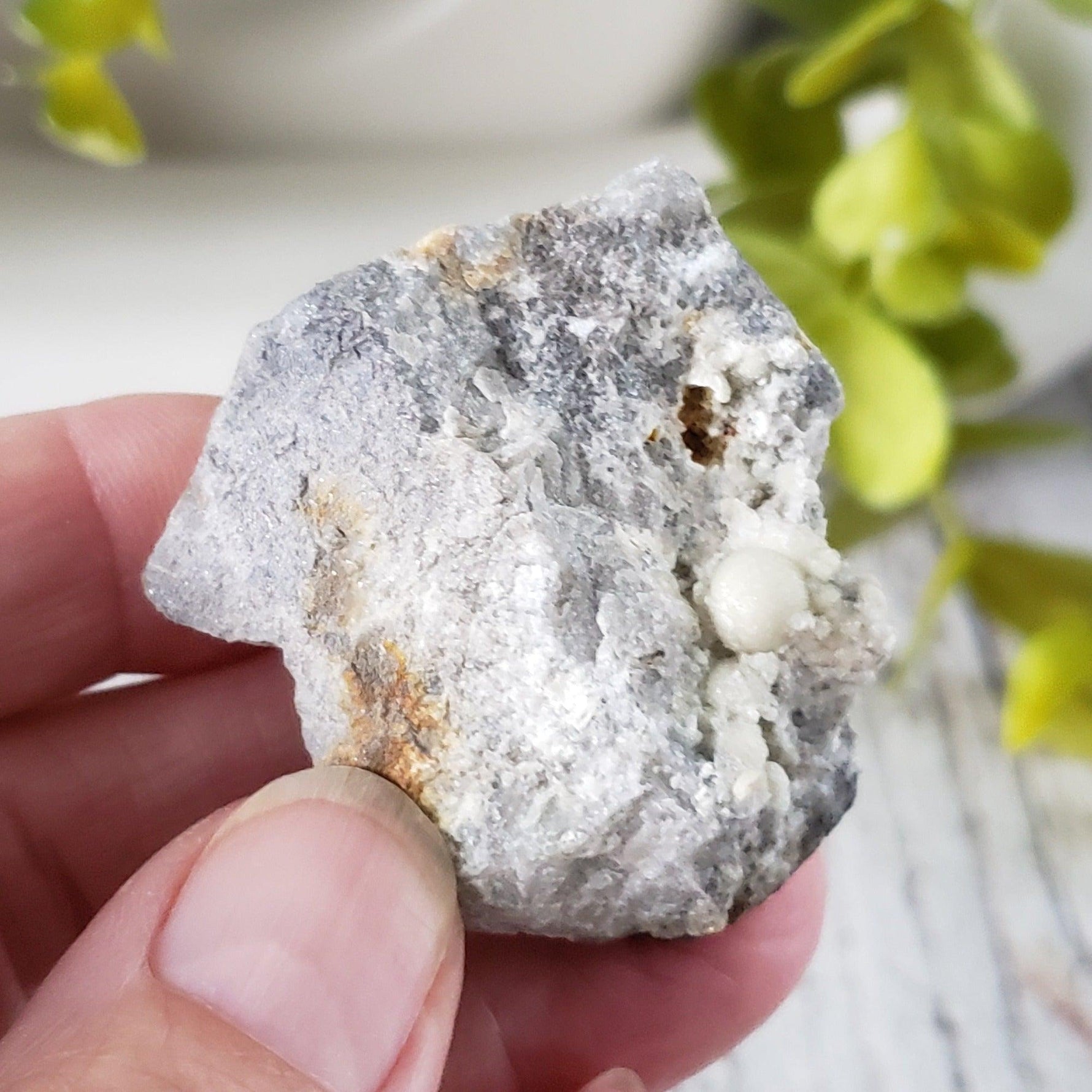 Variscite on Quartz Matrix Crystal | Rare Mineral | 38 grams | Wiśniówka Wielka, Poland