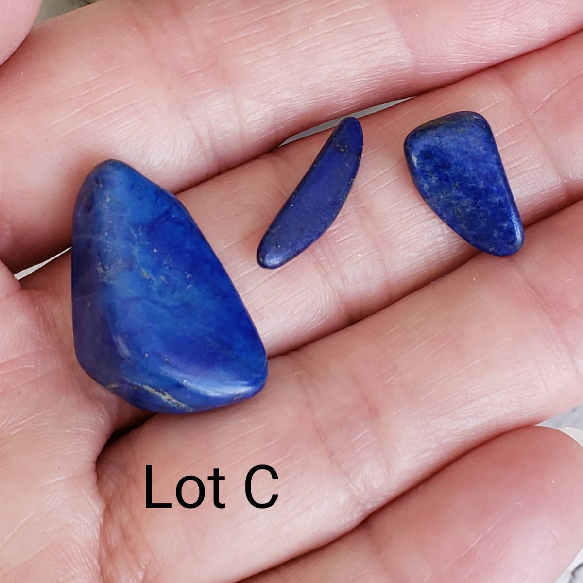  Lapis Lazuli Lots Tumbled Cabochon Deep Blue from Afghanistan 