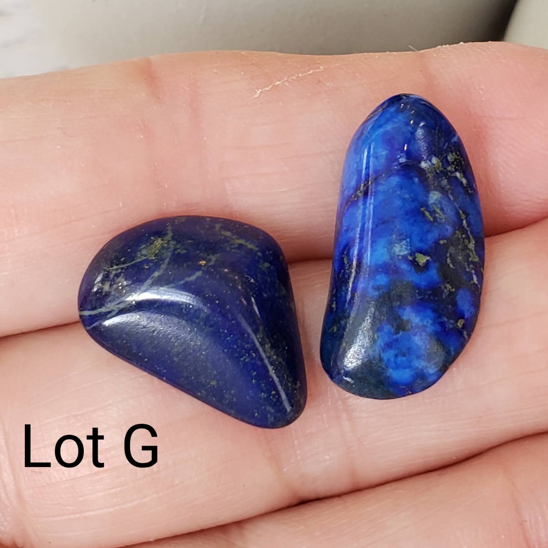  Lapis Lazuli Lots Tumbled Cabochon Deep Blue from Afghanistan 