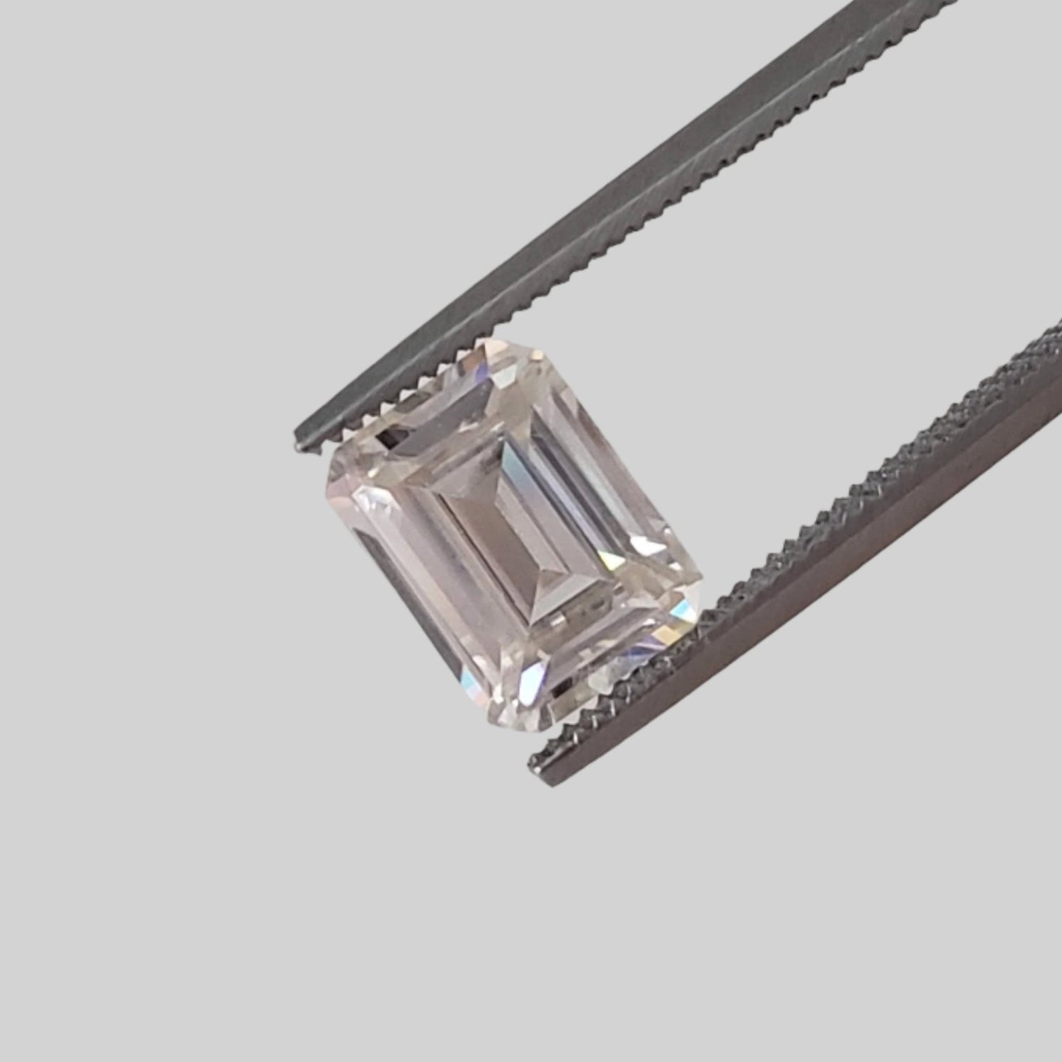  Moissanite | Octagon Cut | Pale Pink | 8x6mm 