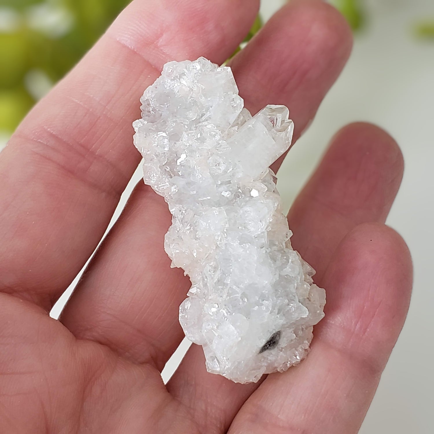  Apophyllite and Quartz Crystal Cluster 29.7 grams Jalgaon, India 