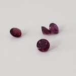 Rhodolite Garnet | 4 Piece Lot | Round Cut | Reddish Purple | 4mm