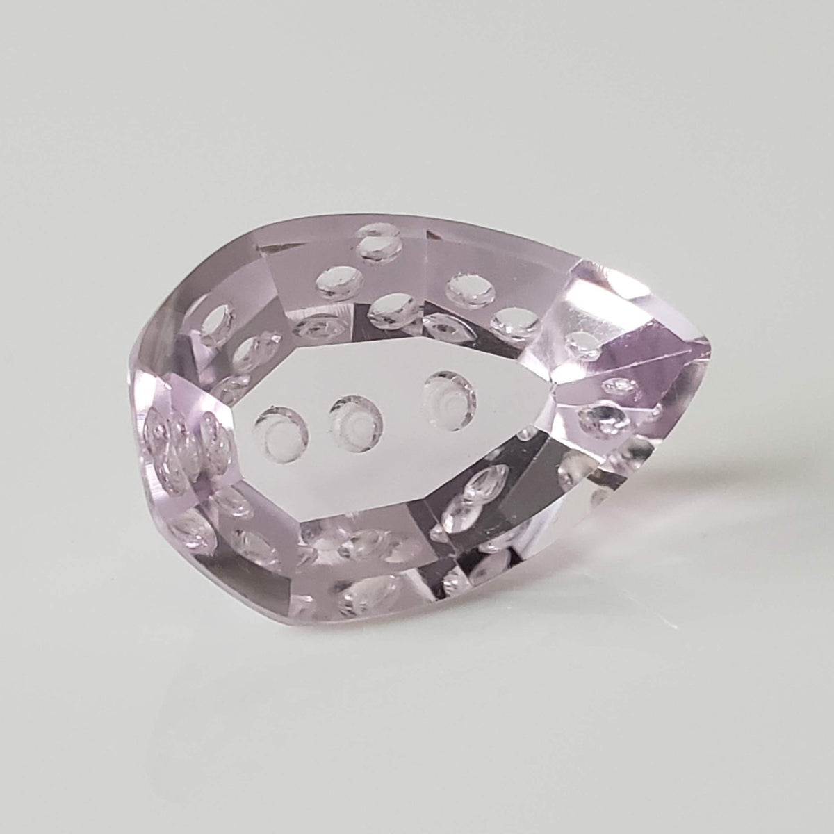  Laser Cut Amethyst Pear Shape 26X17mm 21.75ct 