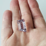 Amethyst | Laser Cut Modified Rectangle | Purple | 22x13mm 18.5ct