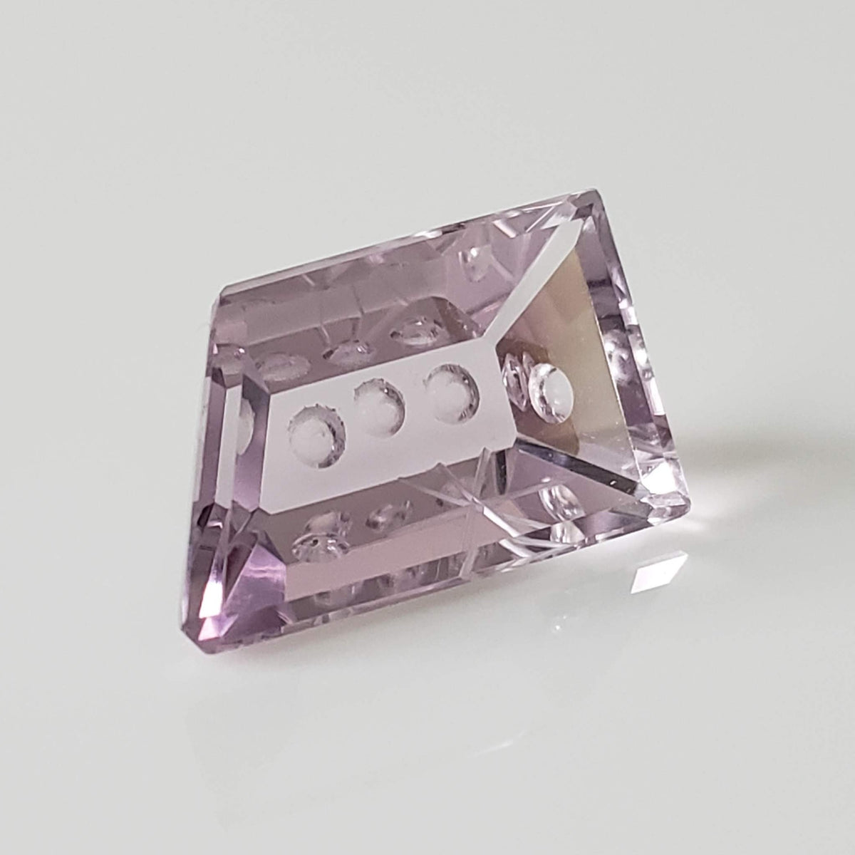  Laser Cut Amethyst Modified Rectangle 22x13mm 18.5ct 