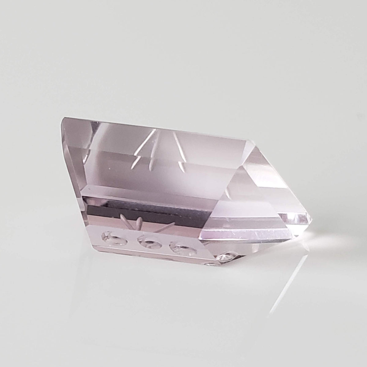 Amethyst | Laser Cut Modified Rectangle | Purple | 22x13mm 18.5ct