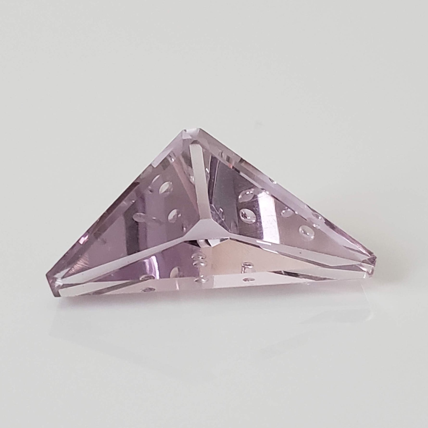 Amethyst | Laser Cut Modified Triangle | Purple | 24x12mm 10.77ct