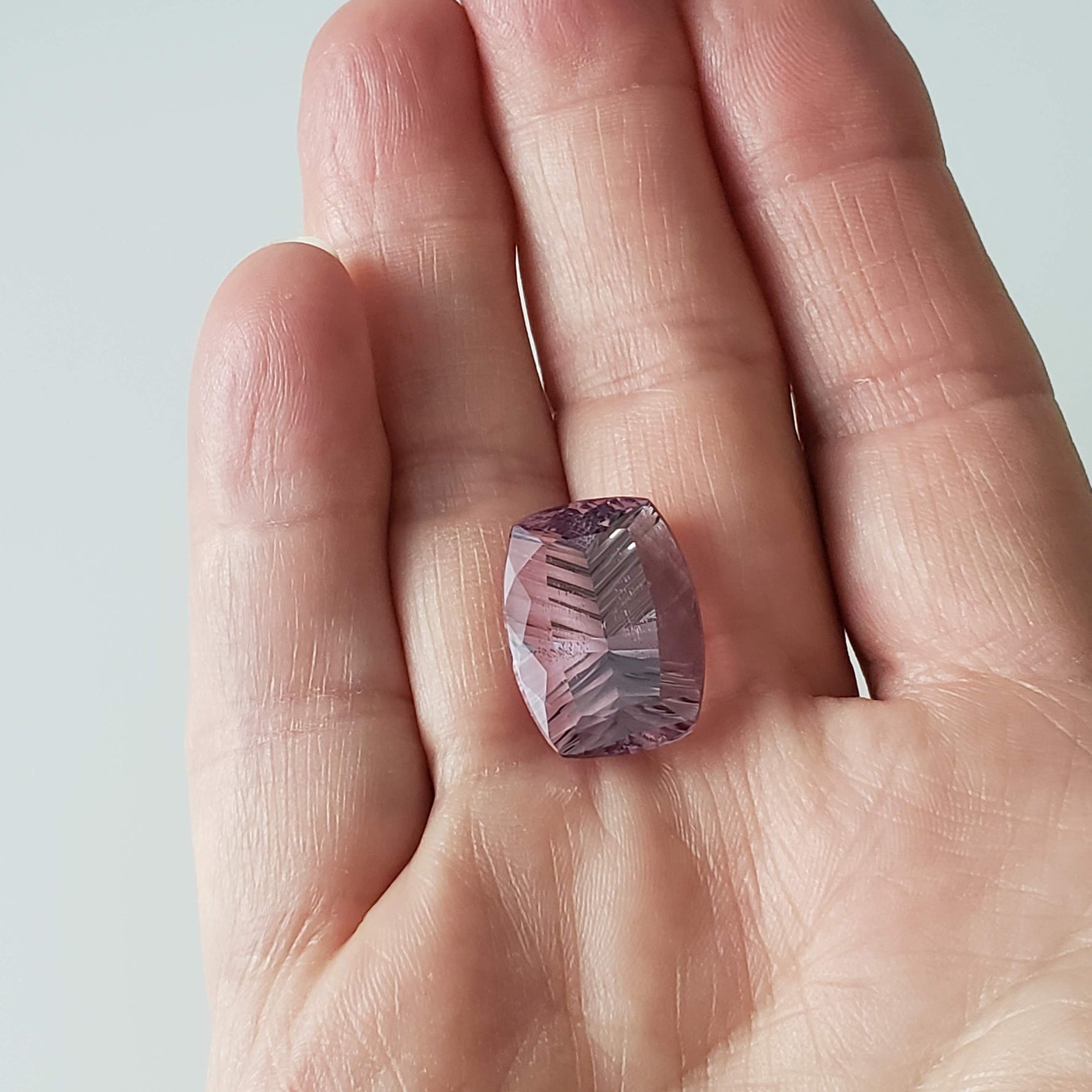 Amethyst | Antique Concave Millennium Cut | Purple | 21x15mm 18.95ct