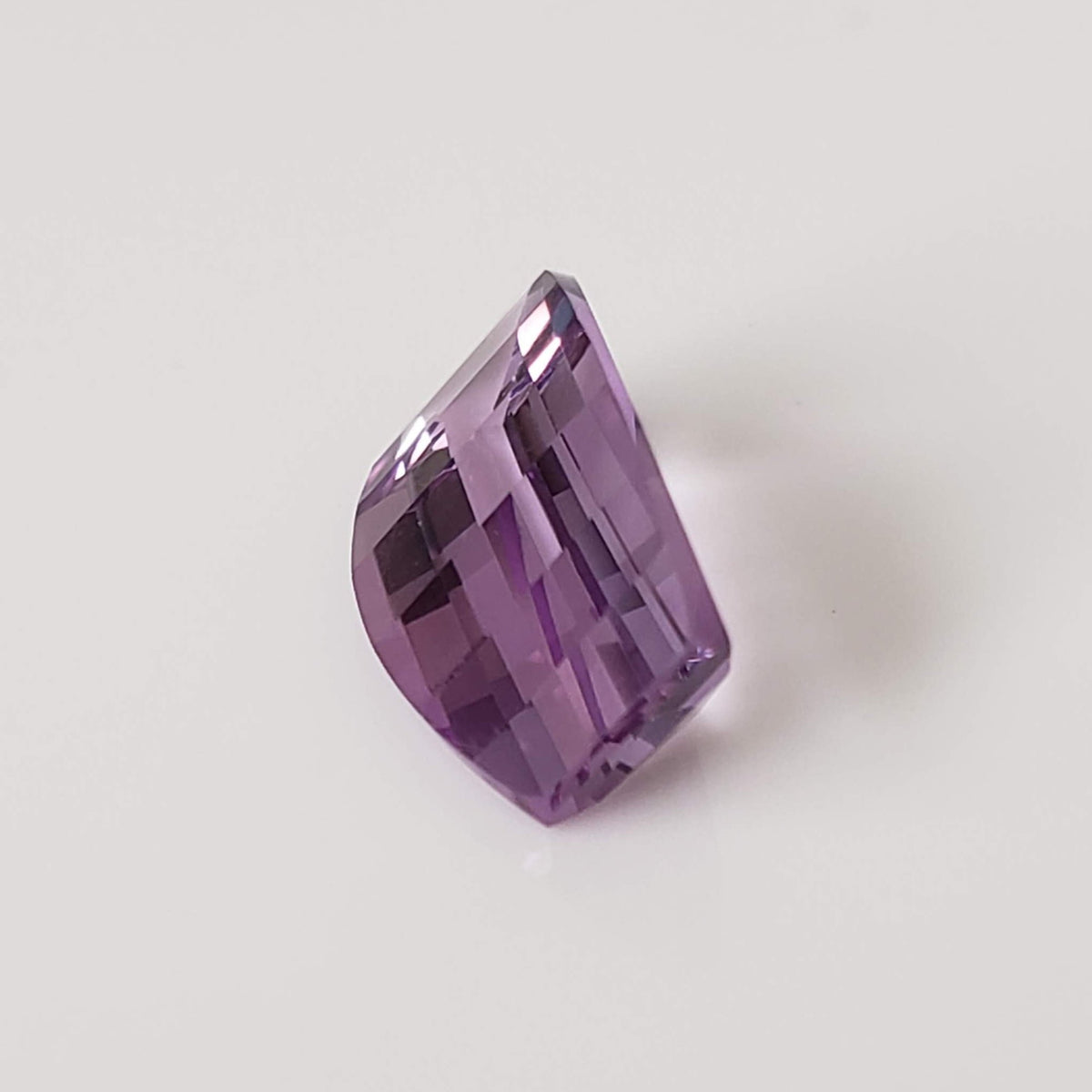  Amethyst | Step Top Barrel Cut | Purple | 12x7mm 2.6ct 