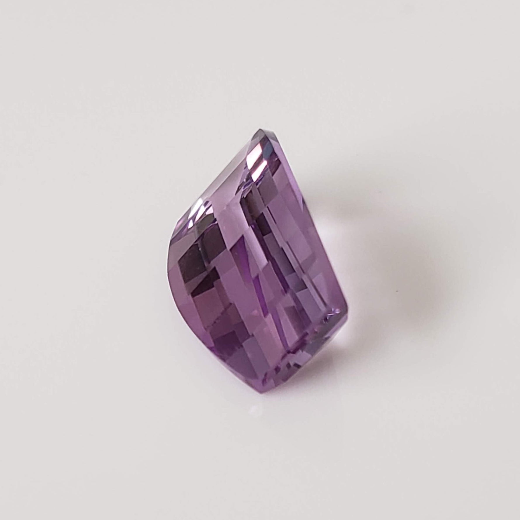  Amethyst | Step Top Barrel Cut | Purple | 12x7mm 2.6ct 