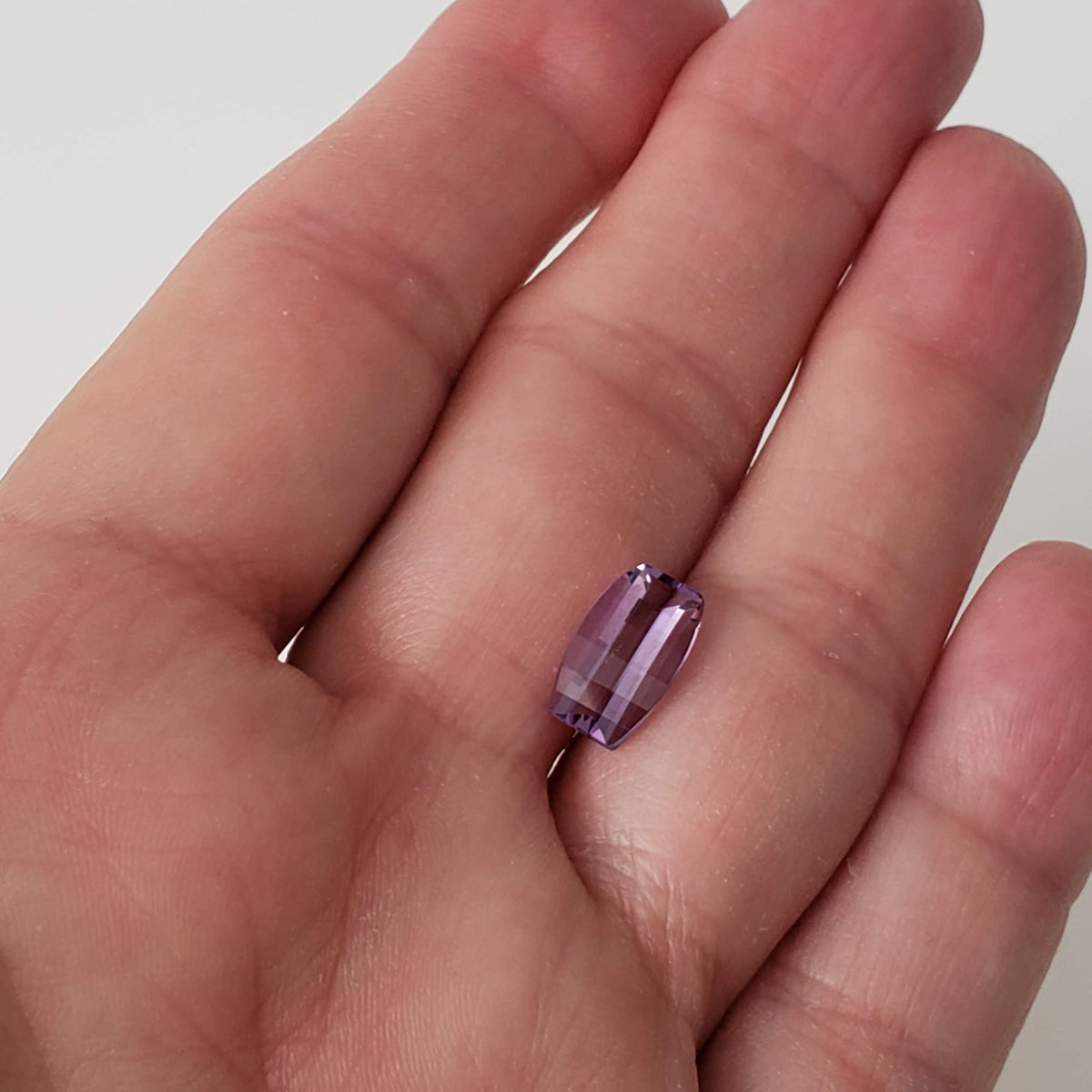  Amethyst | Step Top Barrel Cut | Purple | 12x7mm 2.6ct 