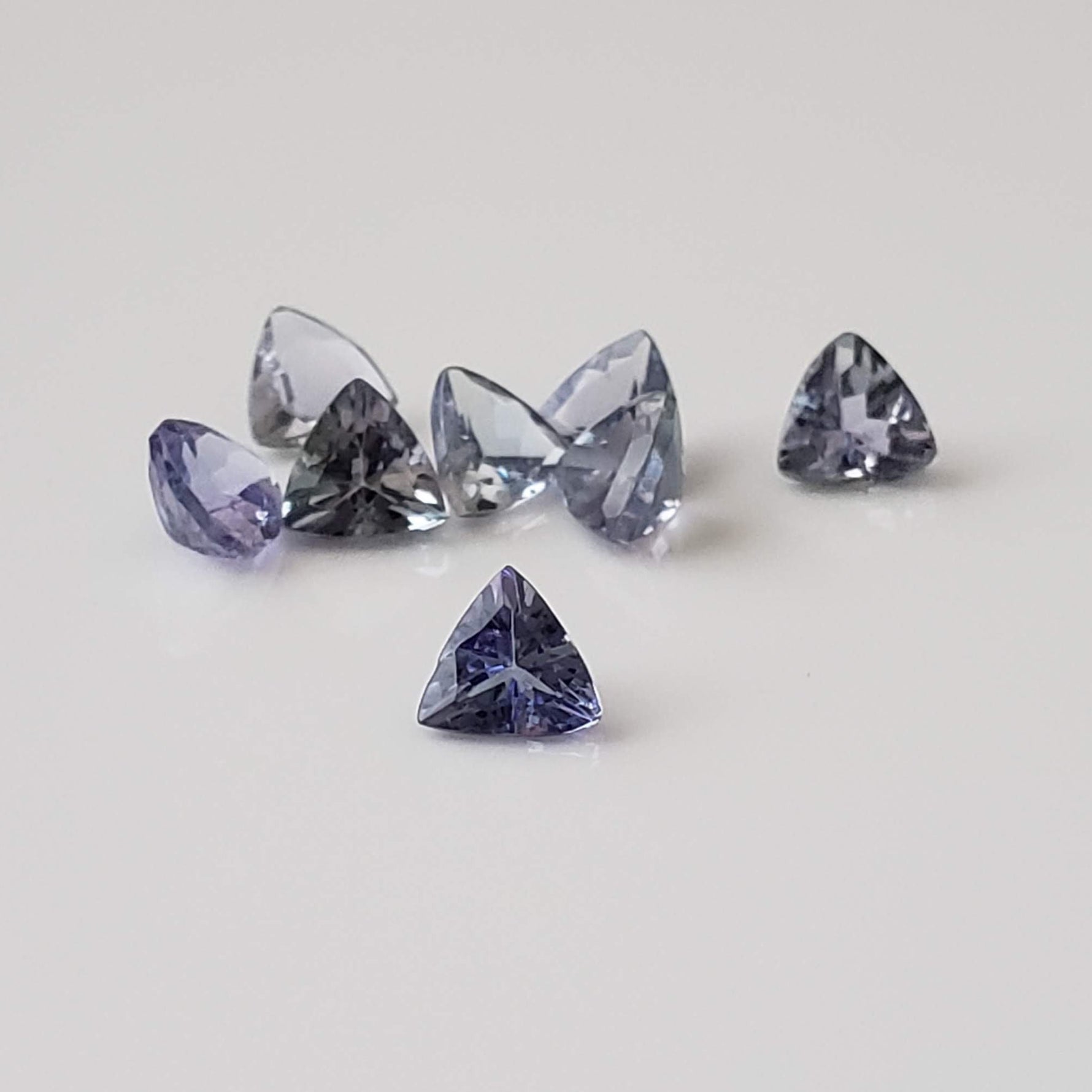  Tanzanite | 8 Piece Gemstone Lot | Trilliant Cut | 4mm 2.2tcw 