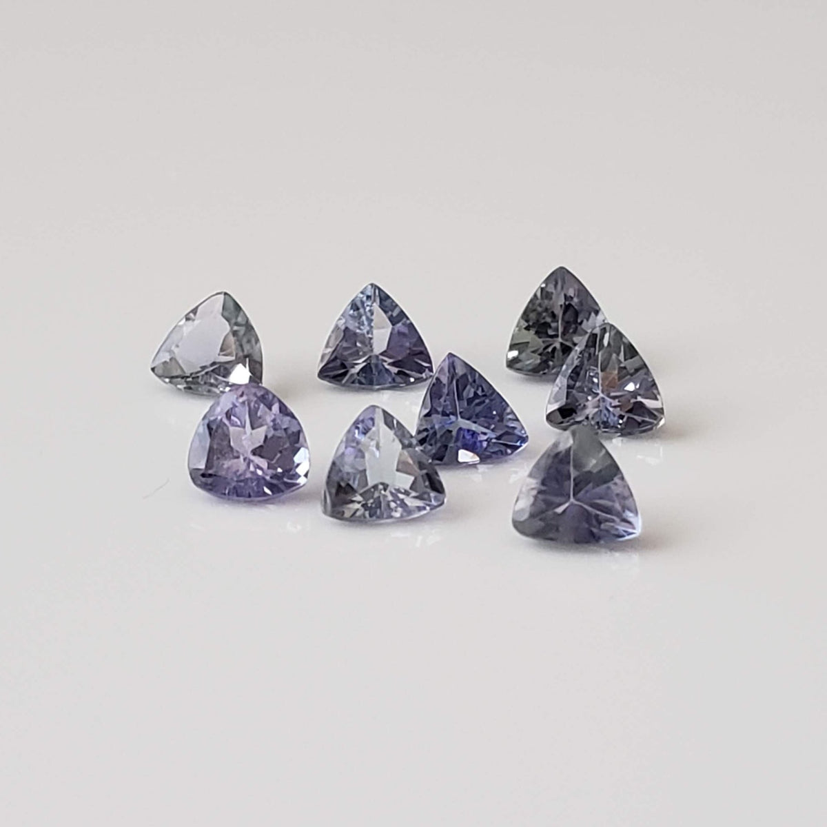  Tanzanite | 8 Piece Gemstone Lot | Trilliant Cut | 4mm 2.2tcw 