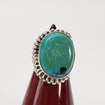  Spider Turquoise Ring | 925 Sterling Silver | Size 8 