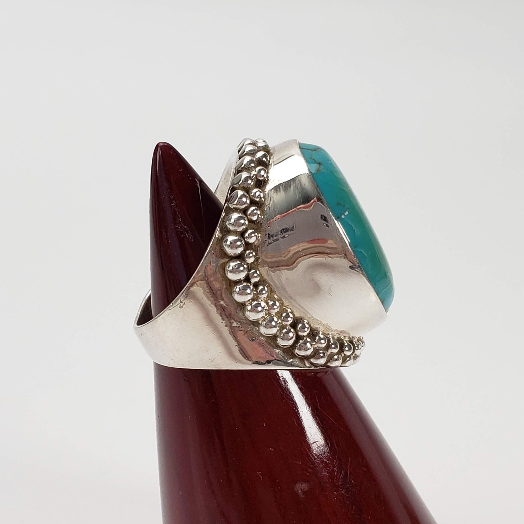  Spider Turquoise Ring | 925 Sterling Silver | Size 8 