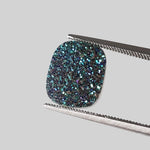   Titanium Druzy | Octagon Tablet | Rainbow Drusy | 12x10mm 3.7ct 