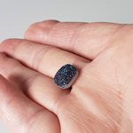   Titanium Druzy | Octagon Tablet | Rainbow Drusy | 12x10mm 3.7ct 