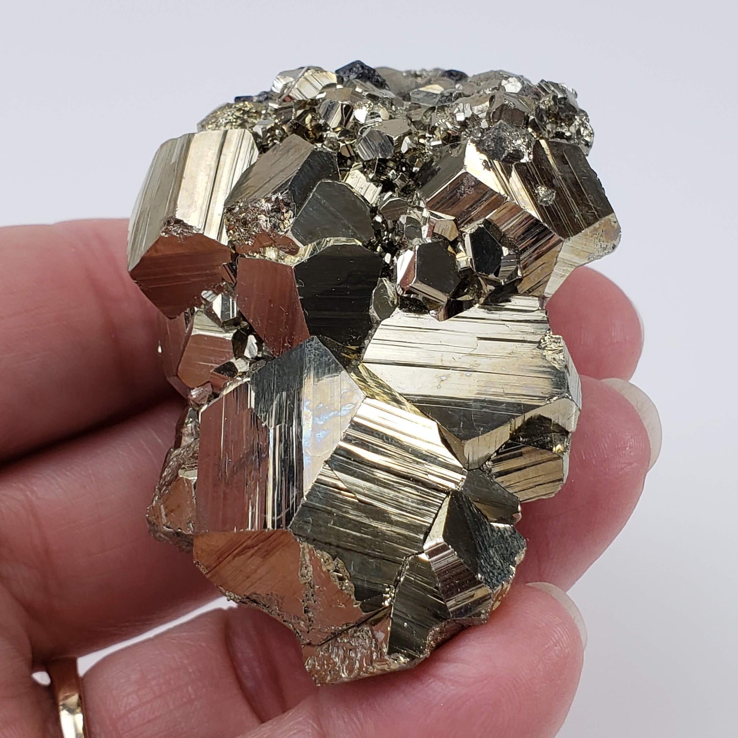 Pyrite Pyritohedral Cluster | 194 grams | Quiruvilca Mine, Peru