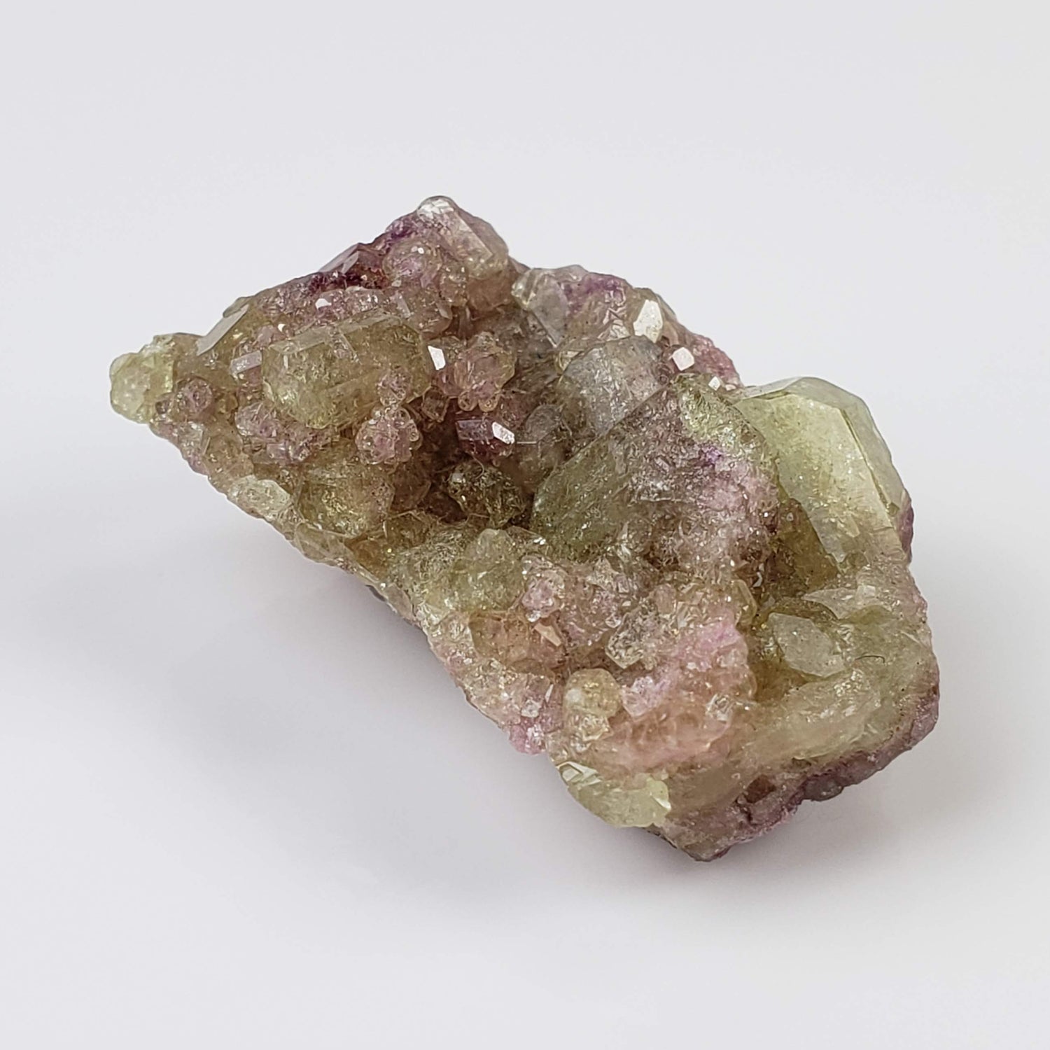 Vesuvianite Crystal | 10.74 Gr | Green and Mauve | Closed Jeffrey Mine | Asbestos, Québec