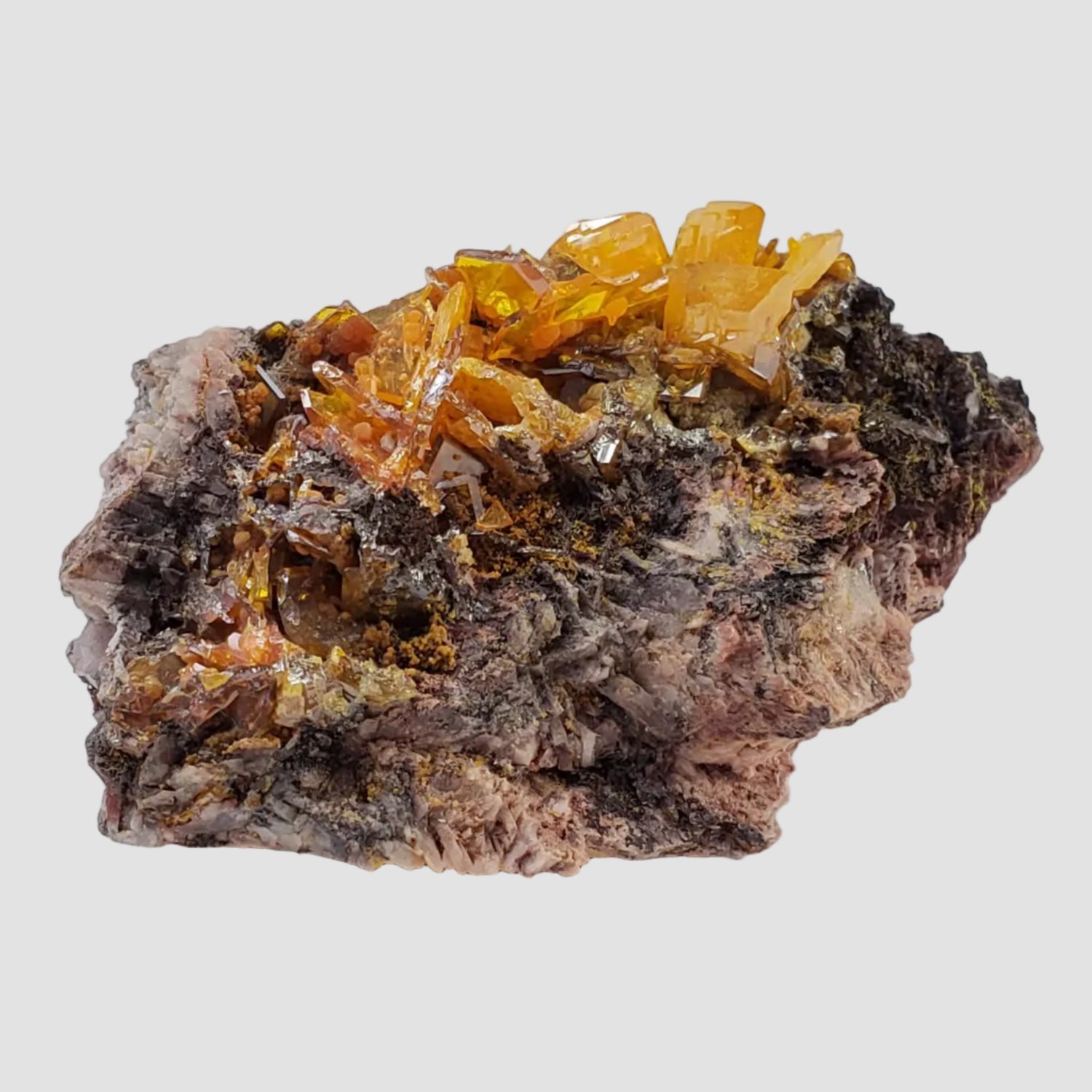 Wulfenite Crystal Cluster | 78.93 Grams | Rowley Mine | Arizona USA