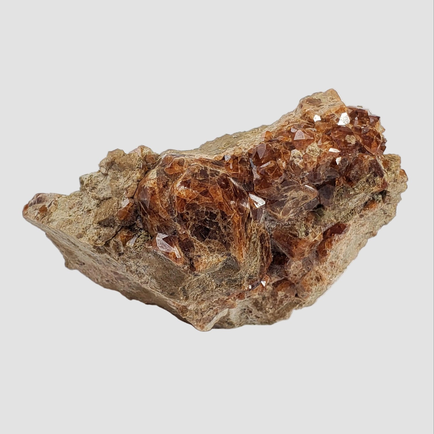 Spessartine Garnet Crystals on Matrix | Orange | 240 Grams | Kern County, CA