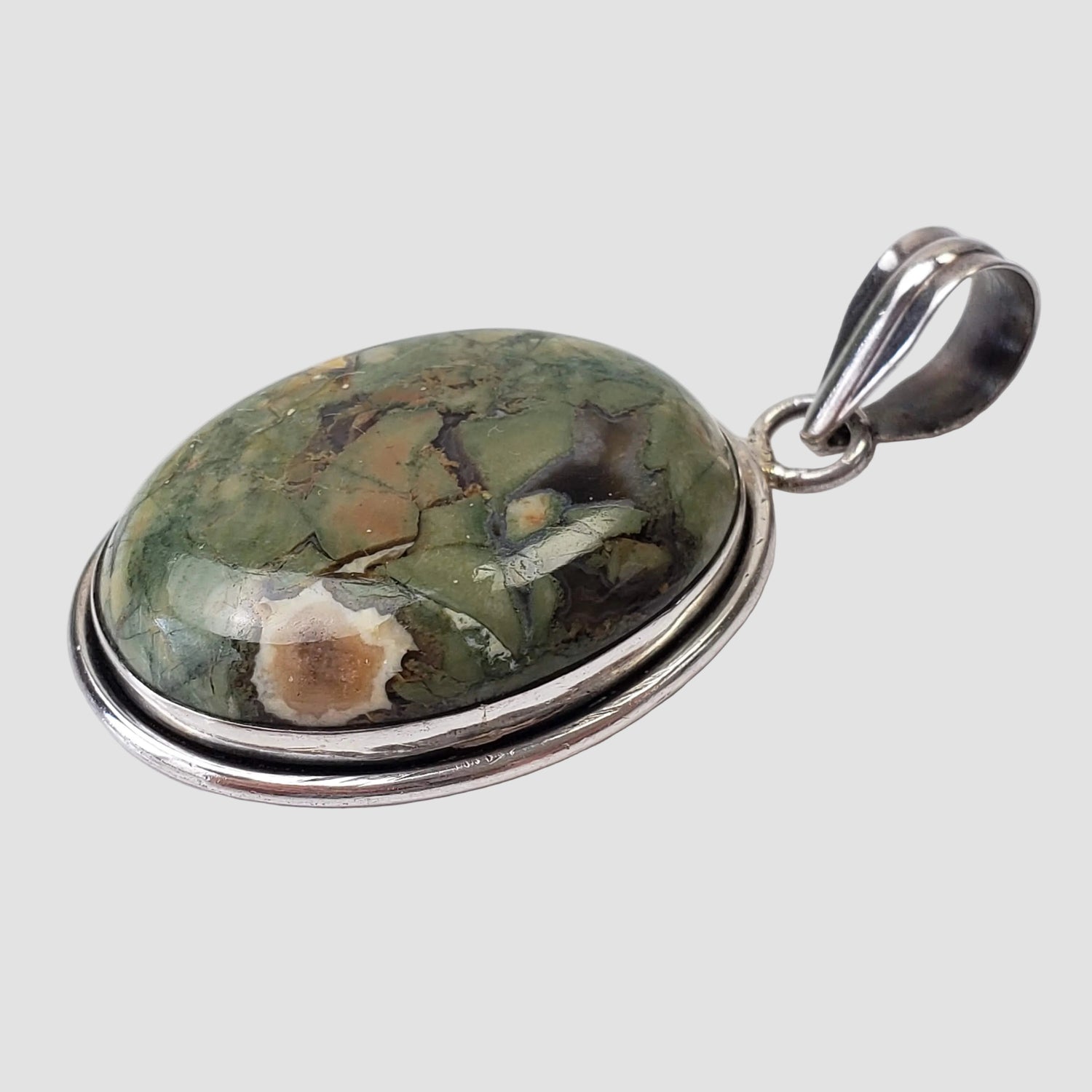 Rainforest Jasper Pendant | 925 Sterling Silver