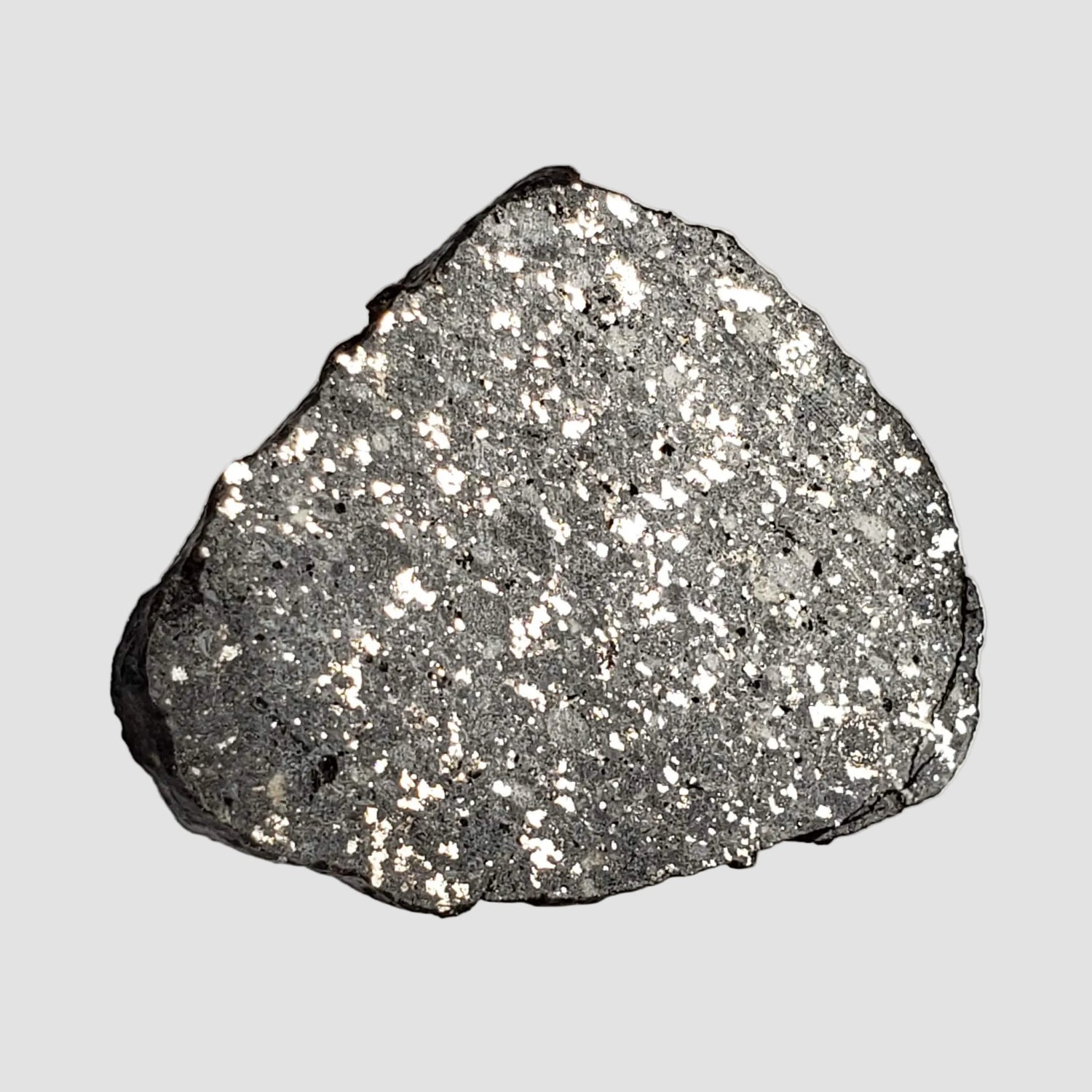 NWA 2122 Meteorite | 4.4 Gr | Slice | Stony Black L5 Chondrite | Northwest Africa