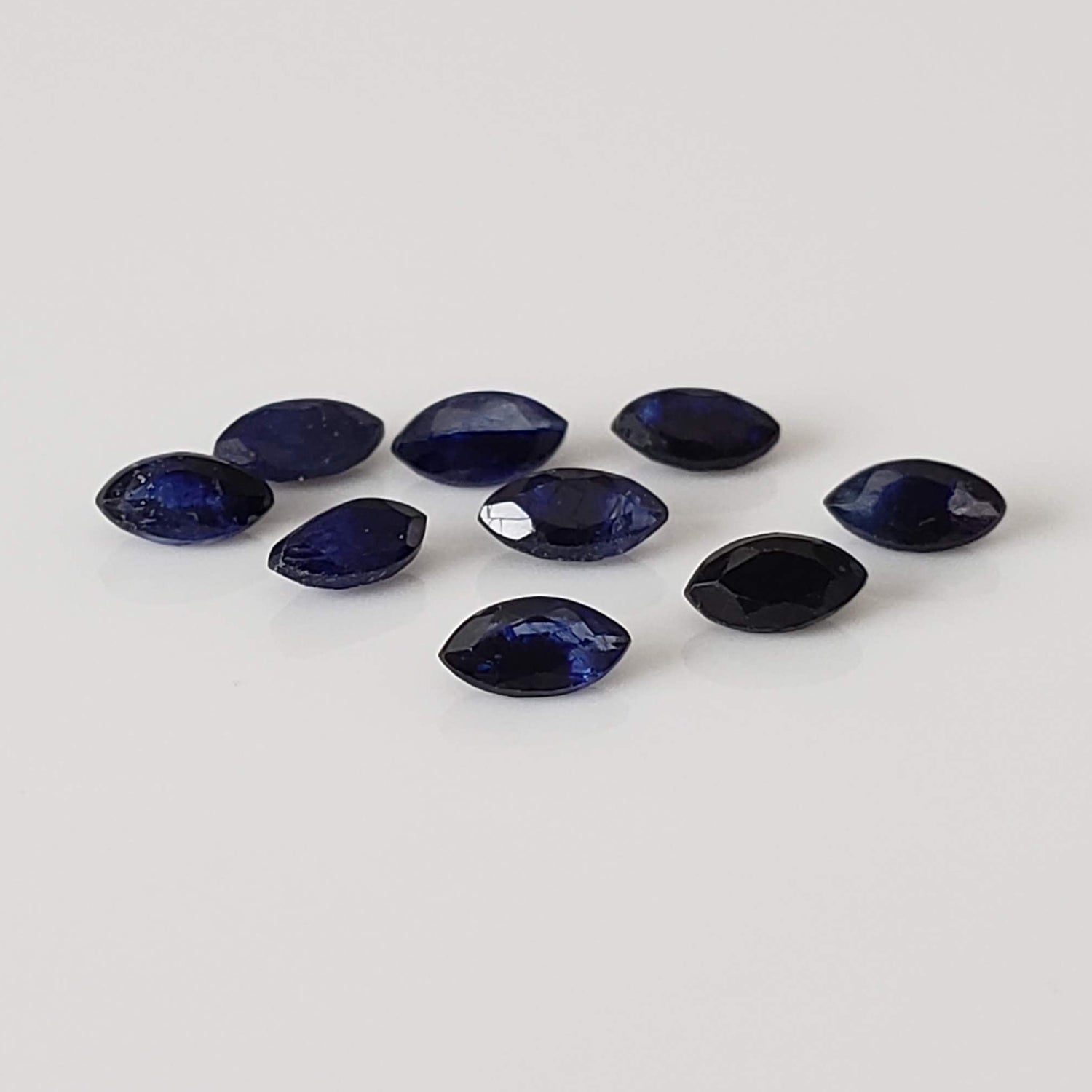 Sapphire | 9 Piece Gemstone Lot | Marquise Cut | Blue | 1.1tcw