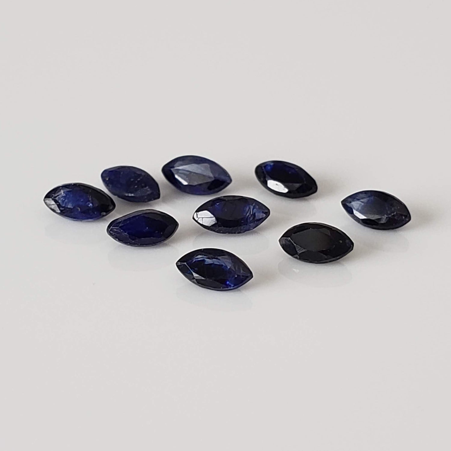 Sapphire | 9 Piece Gemstone Lot | Marquise Cut | Blue | 1.1tcw