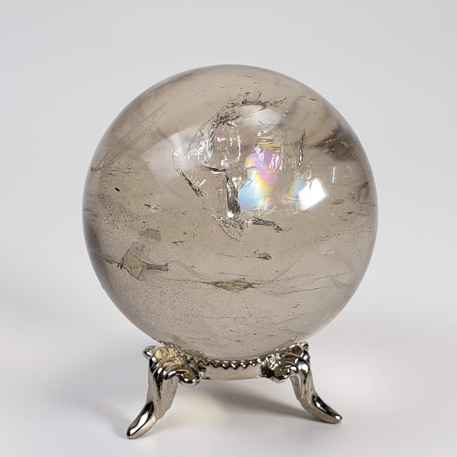 Calcite Sphere | Clear Crystal Ball | 53 mm, 2.1 in | 209 grams | Brazil