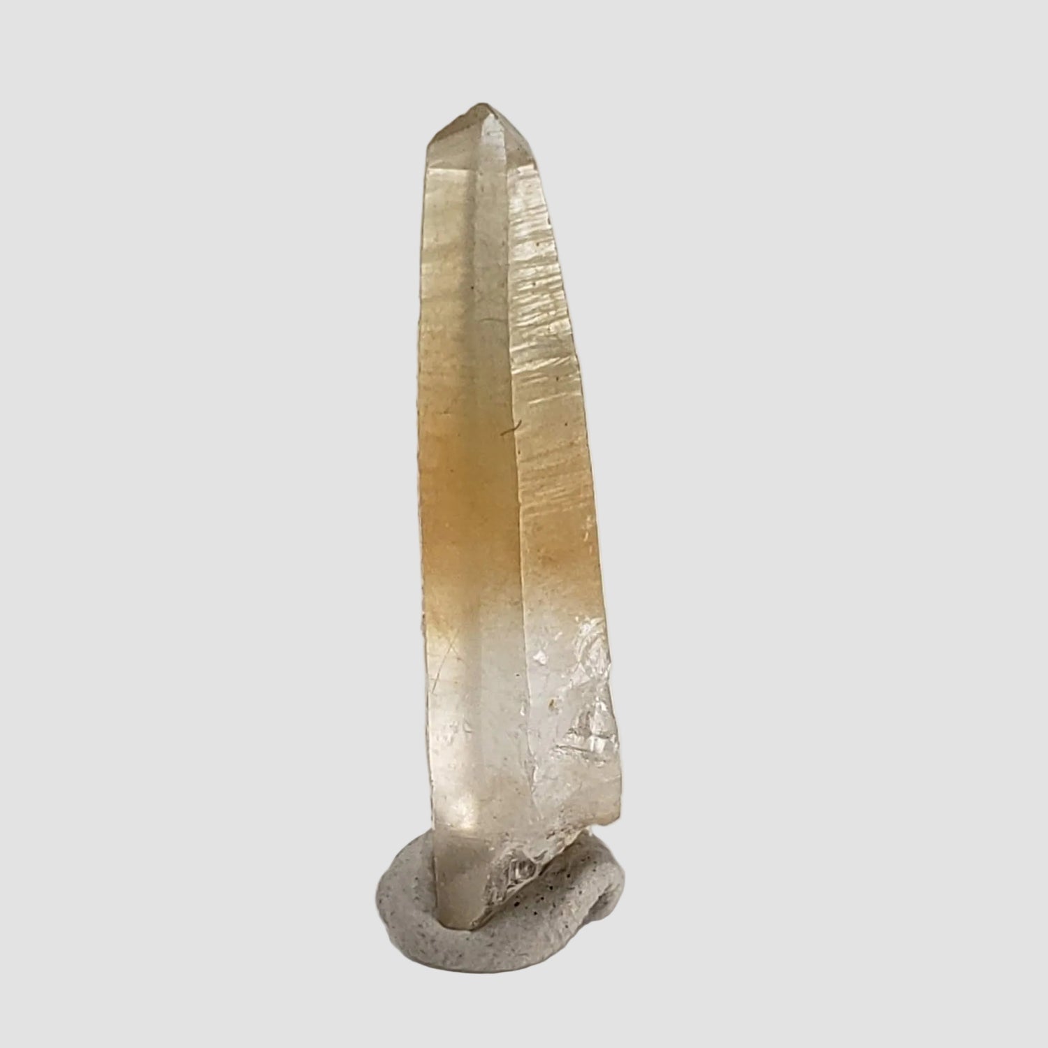 Quartz Crystal | Bicolor Yellow-White | Perky Box Thumbnail Specimen | Madagascar