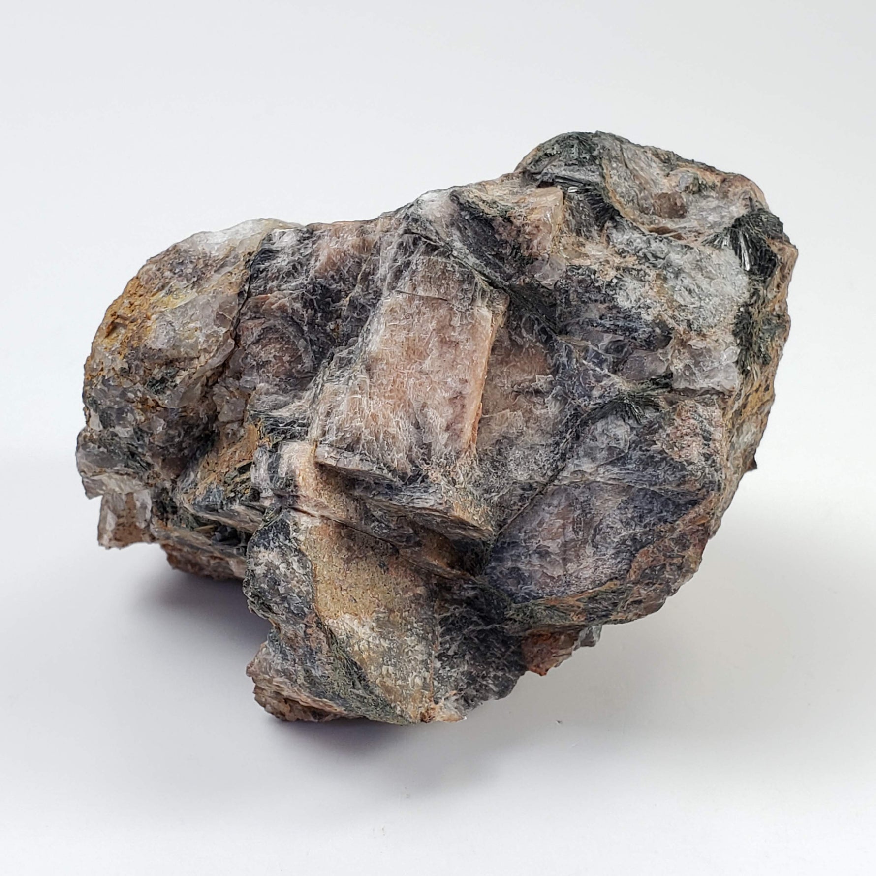  Aegirine on Microcline Crystal | 328 grams | Large Specimen | Dehnel's pit, Stettin pluton | Wausau Intrusive Complex | Marathon Co., Wisconsin, USA 