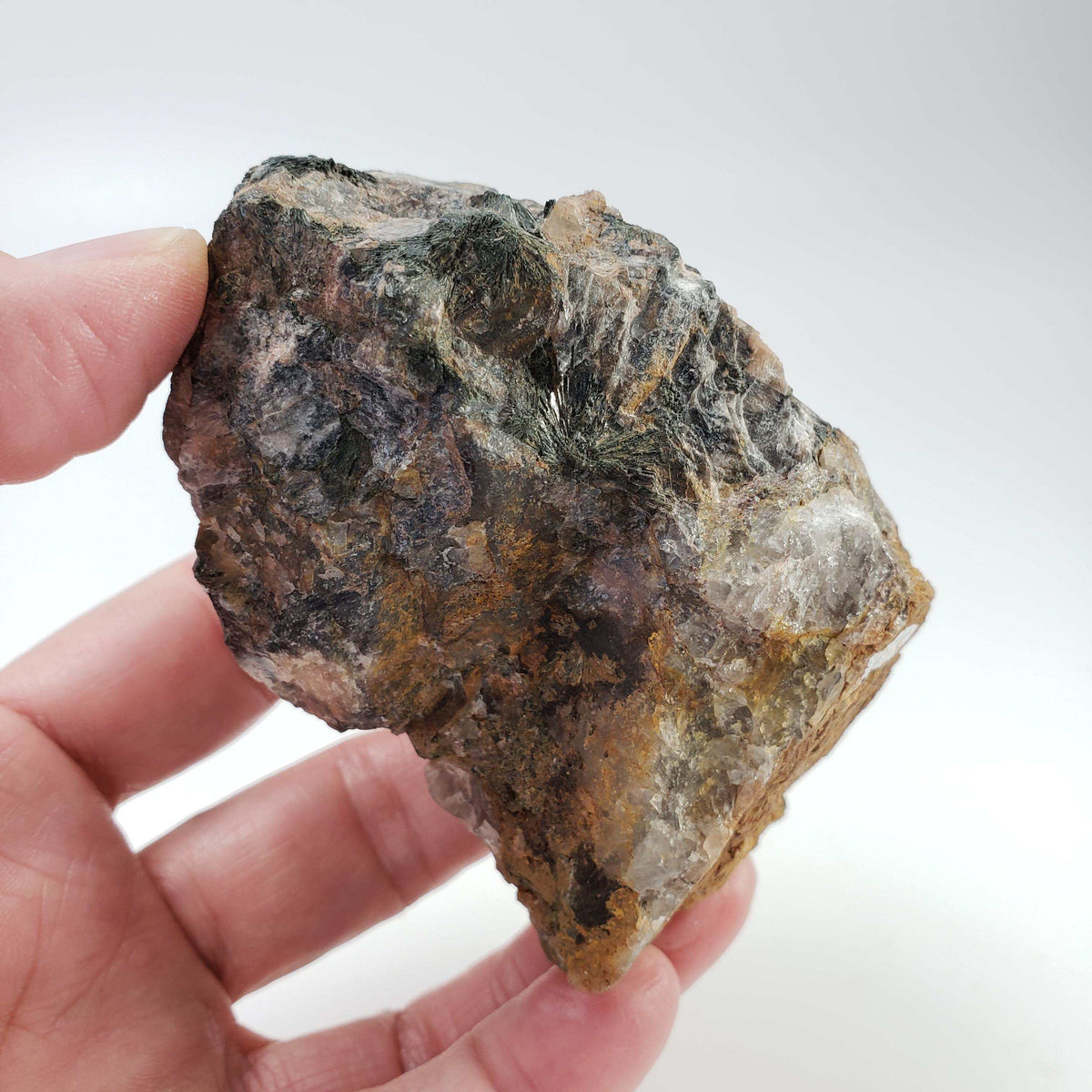 Aegirine on Microcline Crystal | 328 grams | Large Specimen | Dehnel's pit, Stettin pluton | Wausau Intrusive Complex | Marathon Co., Wisconsin, USA