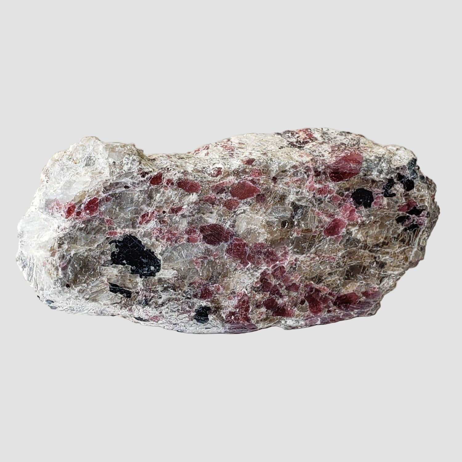  Agrellite and Eudialyte one side polished, fluoresces under UV light , 133 grams, Kipawa, Quebec | SO24 1