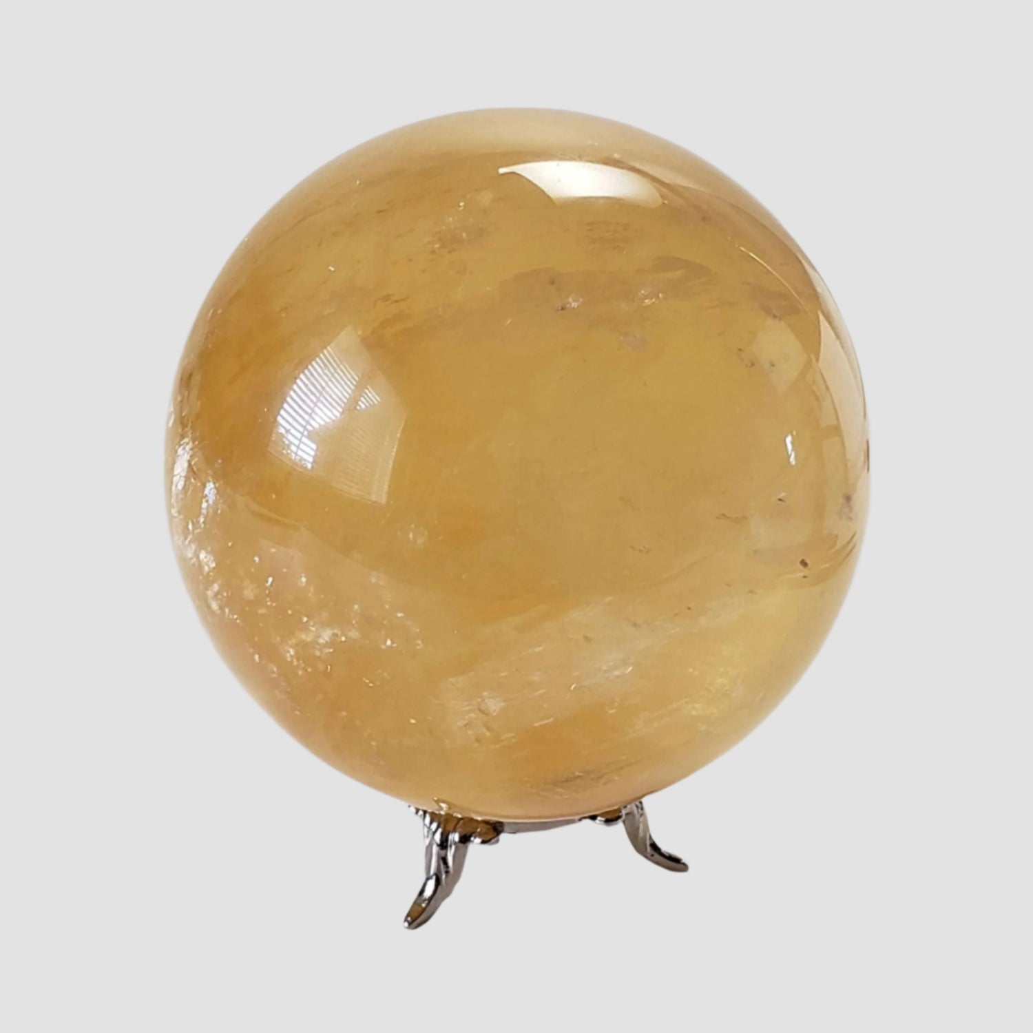  Amber Calcite Sphere | 87 mm, 3.4 inches | 952 grams | China 4