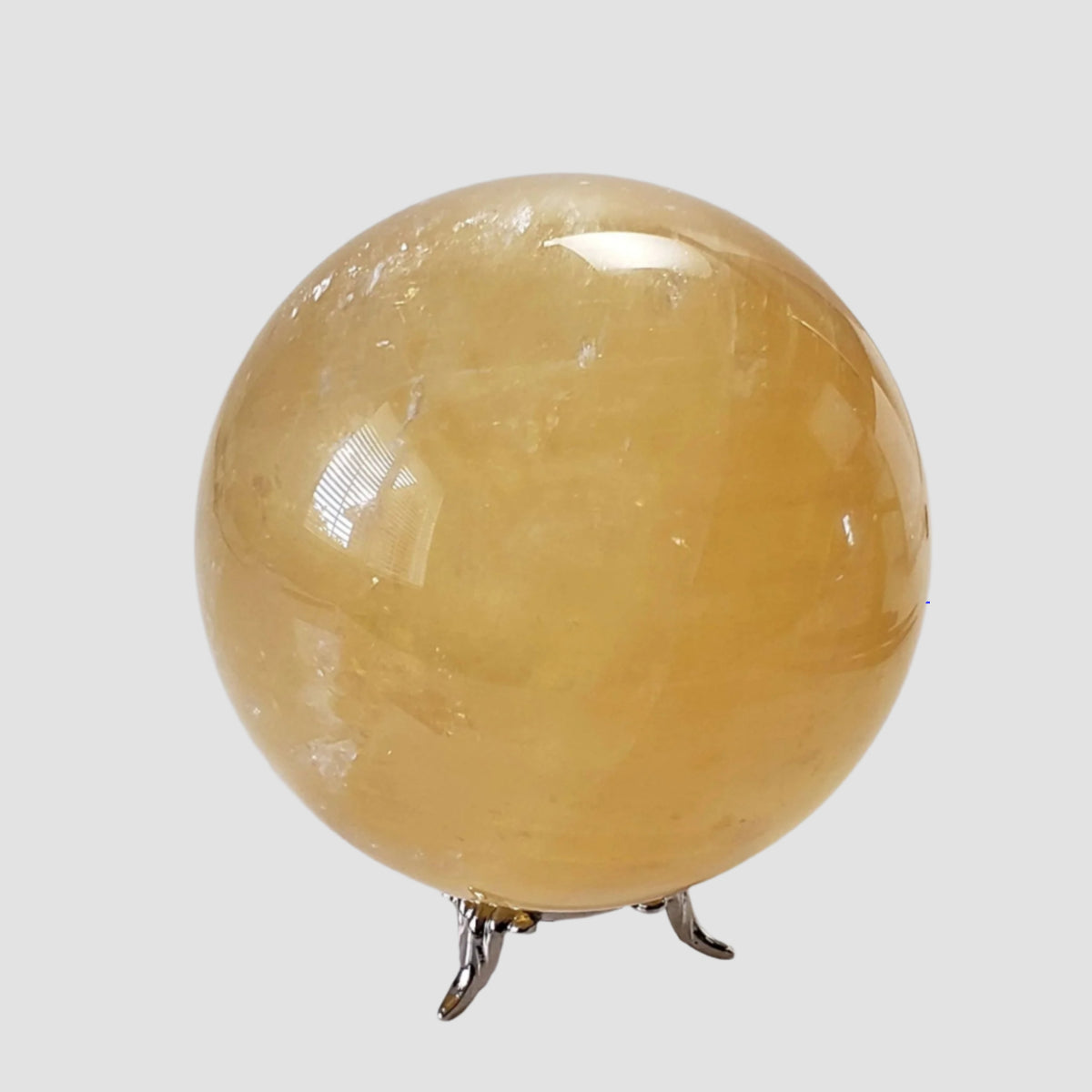  Amber Calcite Sphere | 87 mm, 3.4 inches | 952 grams | China 1
