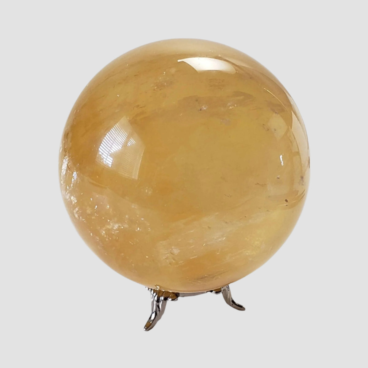  Amber Calcite Sphere | 87 mm, 3.4 inches | 952 grams | China 4