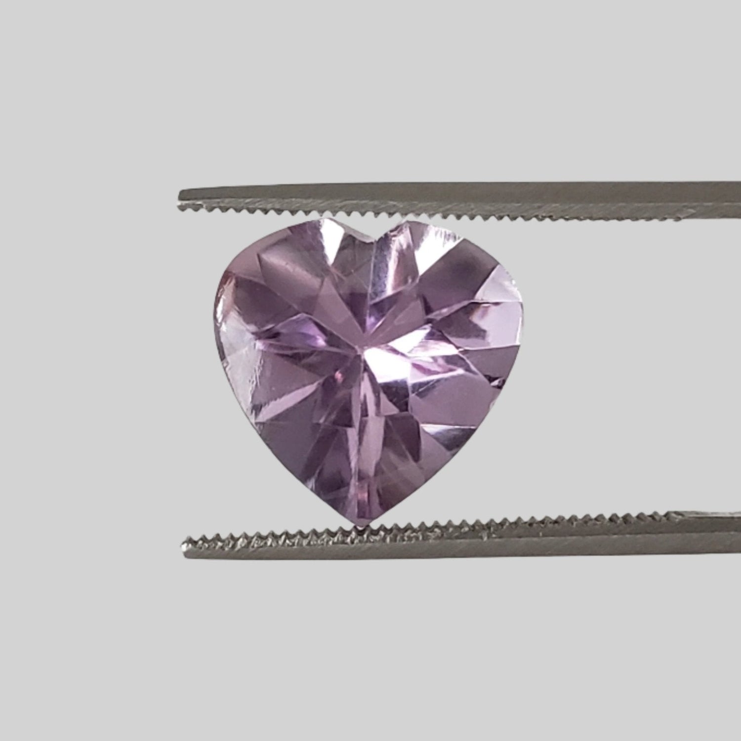  Amethyst | Heart Shape | Faceted Bottom Cabochon Top | Purple | 12mm 4.2ct | SO24 