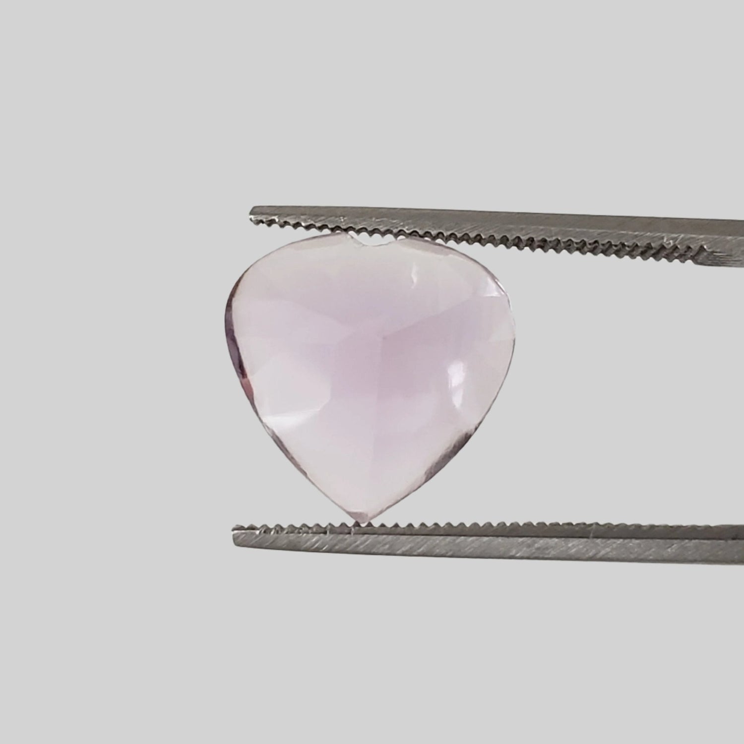  Amethyst | Heart Shape | Faceted Bottom Cabochon Top | Purple | 12mm 4.2ct | SO24 1