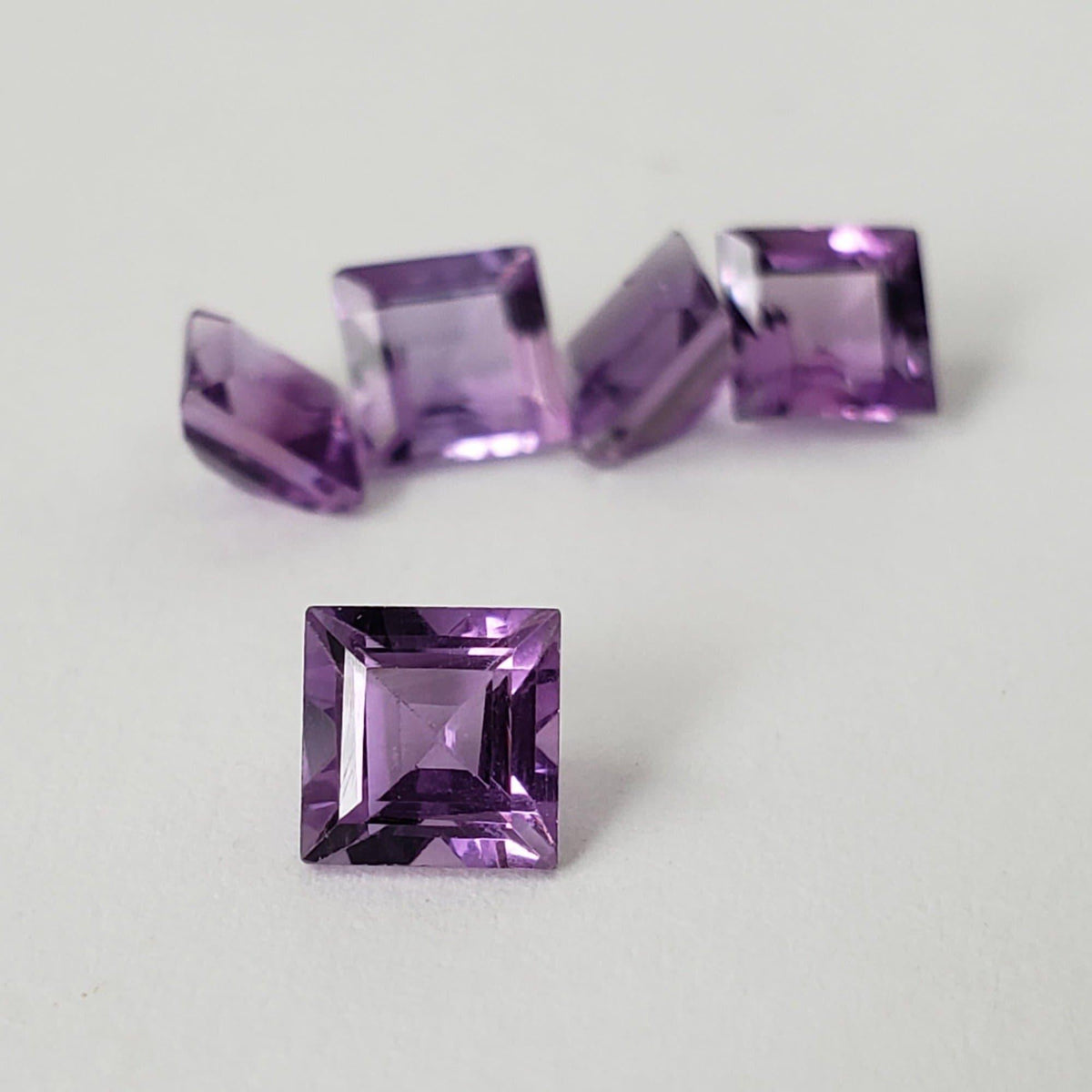  Amethyst | Square Cut | Purple | 5mm 