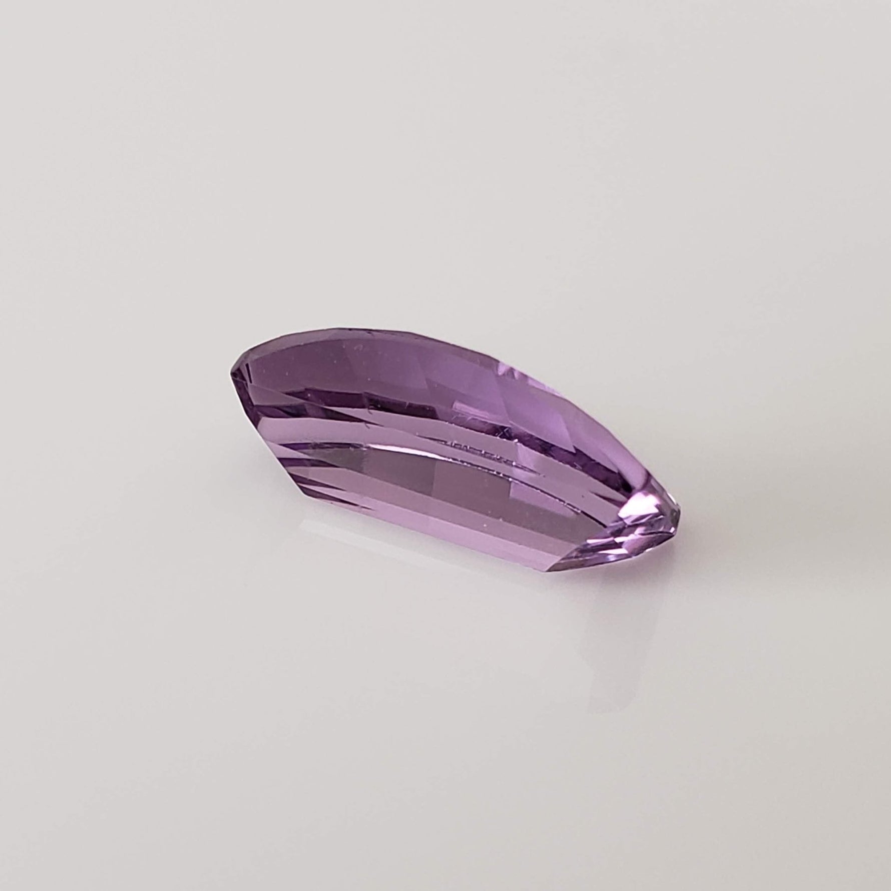  Amethyst | Step Top Barrel Cut | Purple | 12x7mm 2.6ct 4