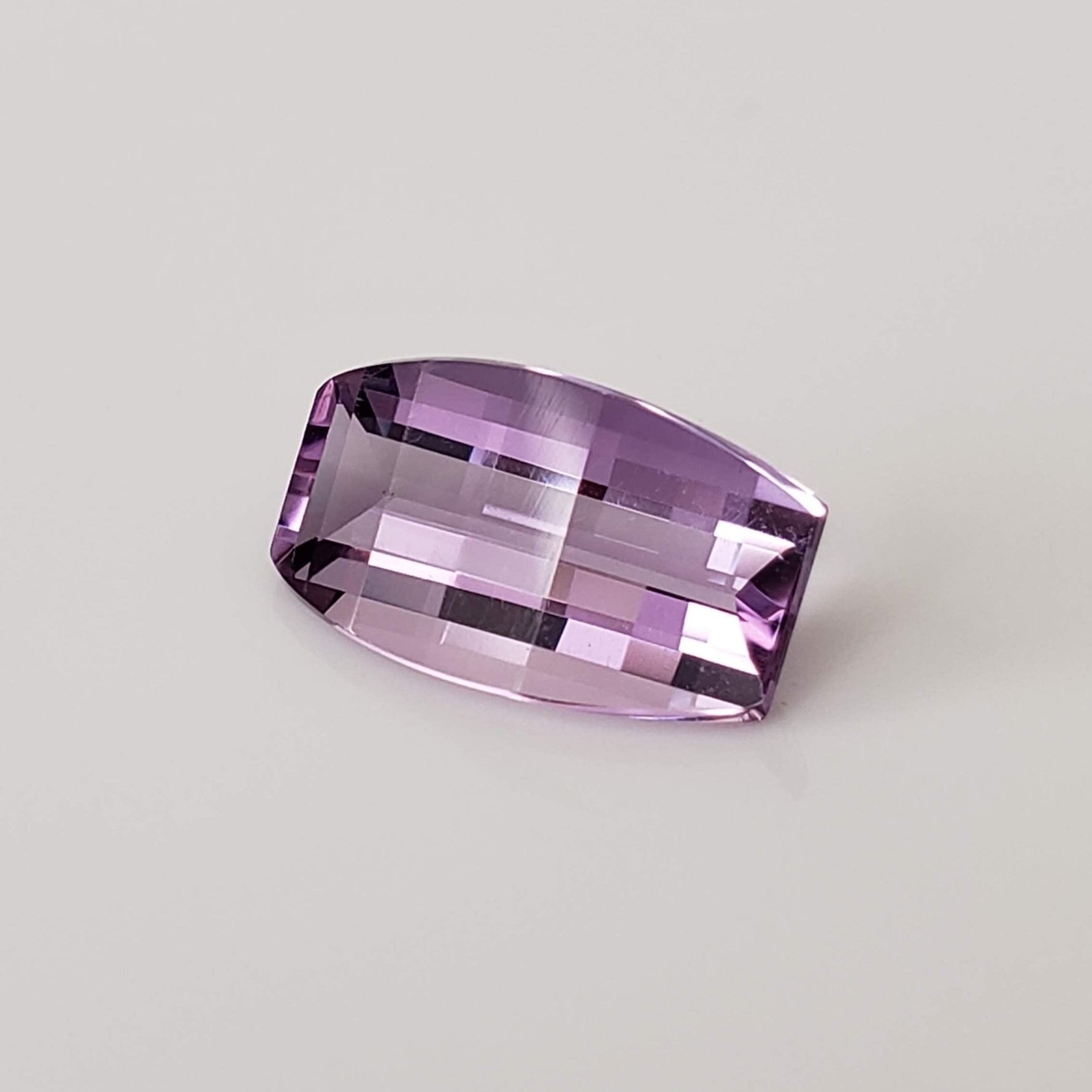  Amethyst | Step Top Barrel Cut | Purple | 12x7mm 2.6ct 5