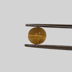  Apatite Cats Eye | Oval Cabochon | Honey Green | 7x6.5mm 1.5ct 