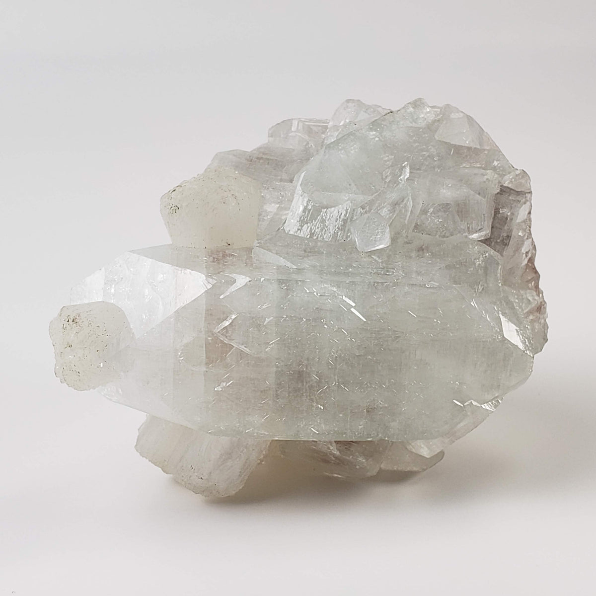  Apophyllite Stilbite Crystals on Quartz Druze | 270 Grams | Jalgaon, India 1