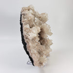  Apophyllite, Stilbite and Calcite on Chalcedony Druse | 2.46 kg | Jalgaon, India 6