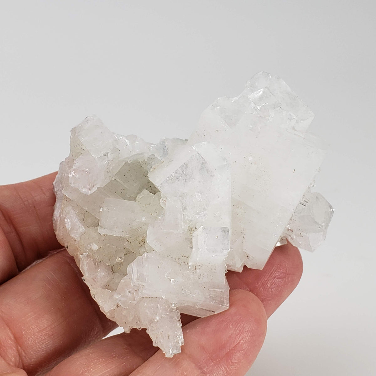 Apophyllite and Prehnite Crystal Cluster | 100 grams | Mumbai, India 6