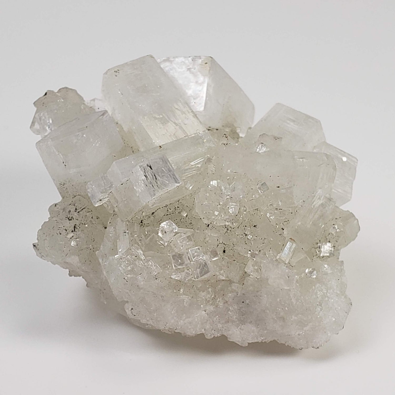  Apophyllite and Prehnite Crystal Cluster | 42 grams | Mumbai, India 