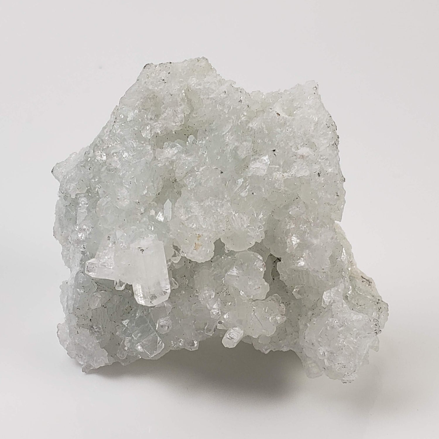  Apophyllite and Prehnite Crystal Cluster | 84 grams | Mumbai, India 