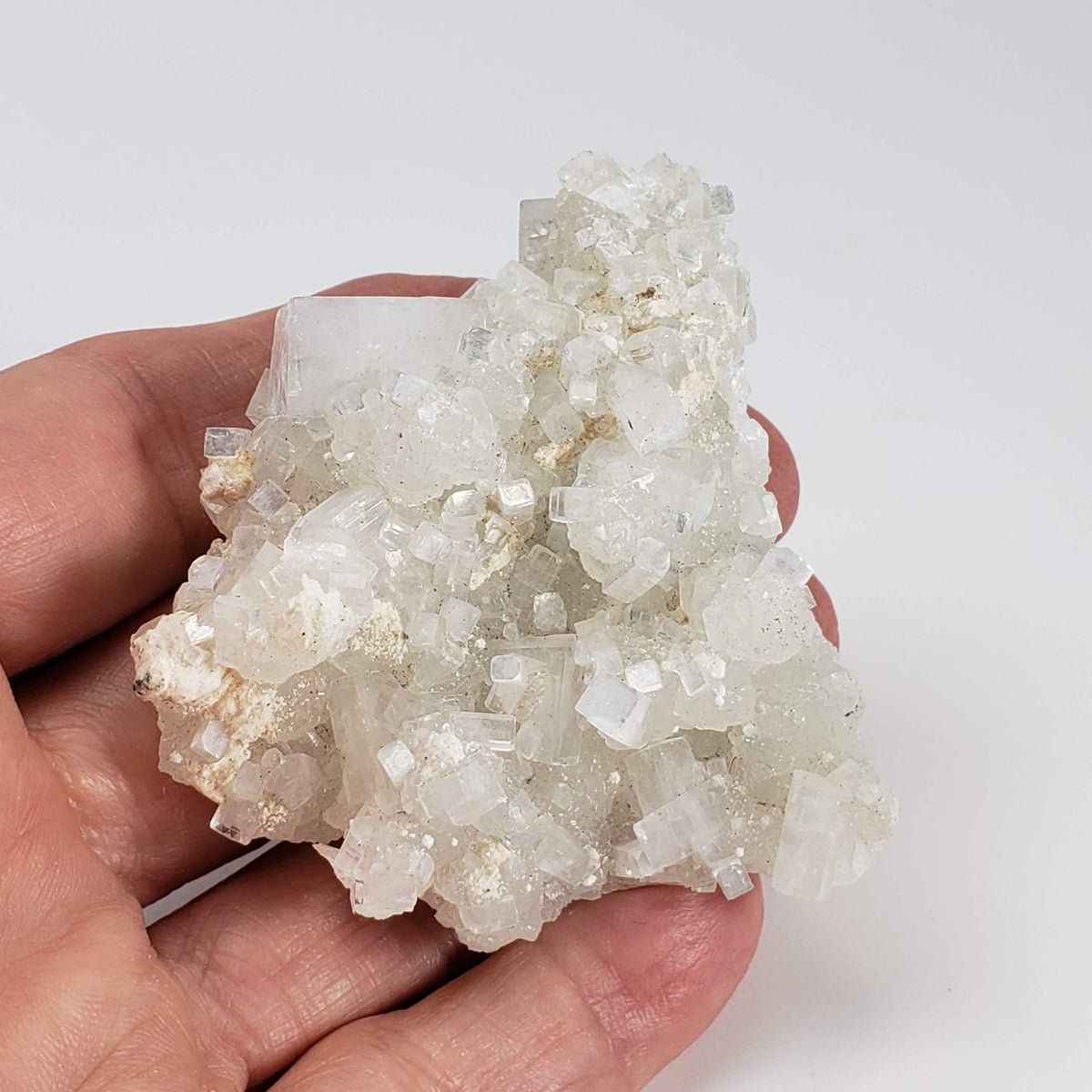 Apophyllite and Prehnite Crystal Cluster | 85 grams | Mumbai, India 7